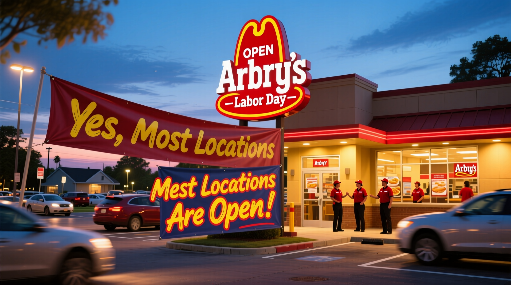 is arbys open on labor day