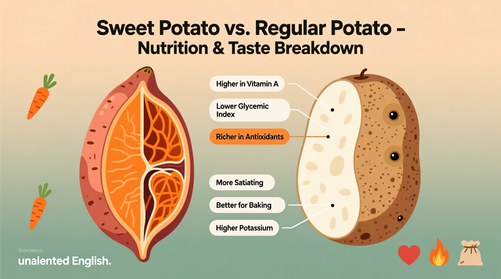 Sweet Potato vs Regular Potato: Nutritional Truth Revealed
