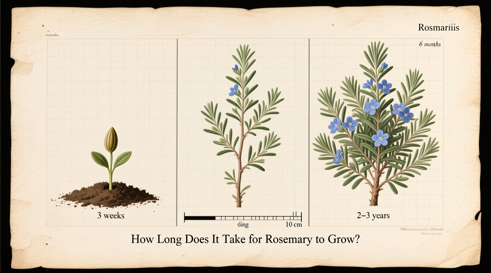 how long does it take for rosemary to grow