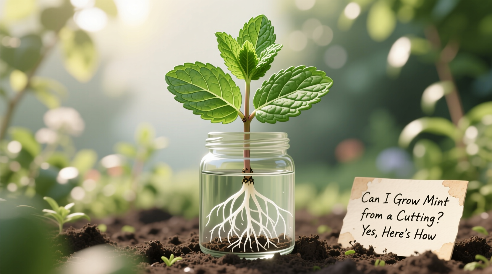 can i grow mint from a cutting