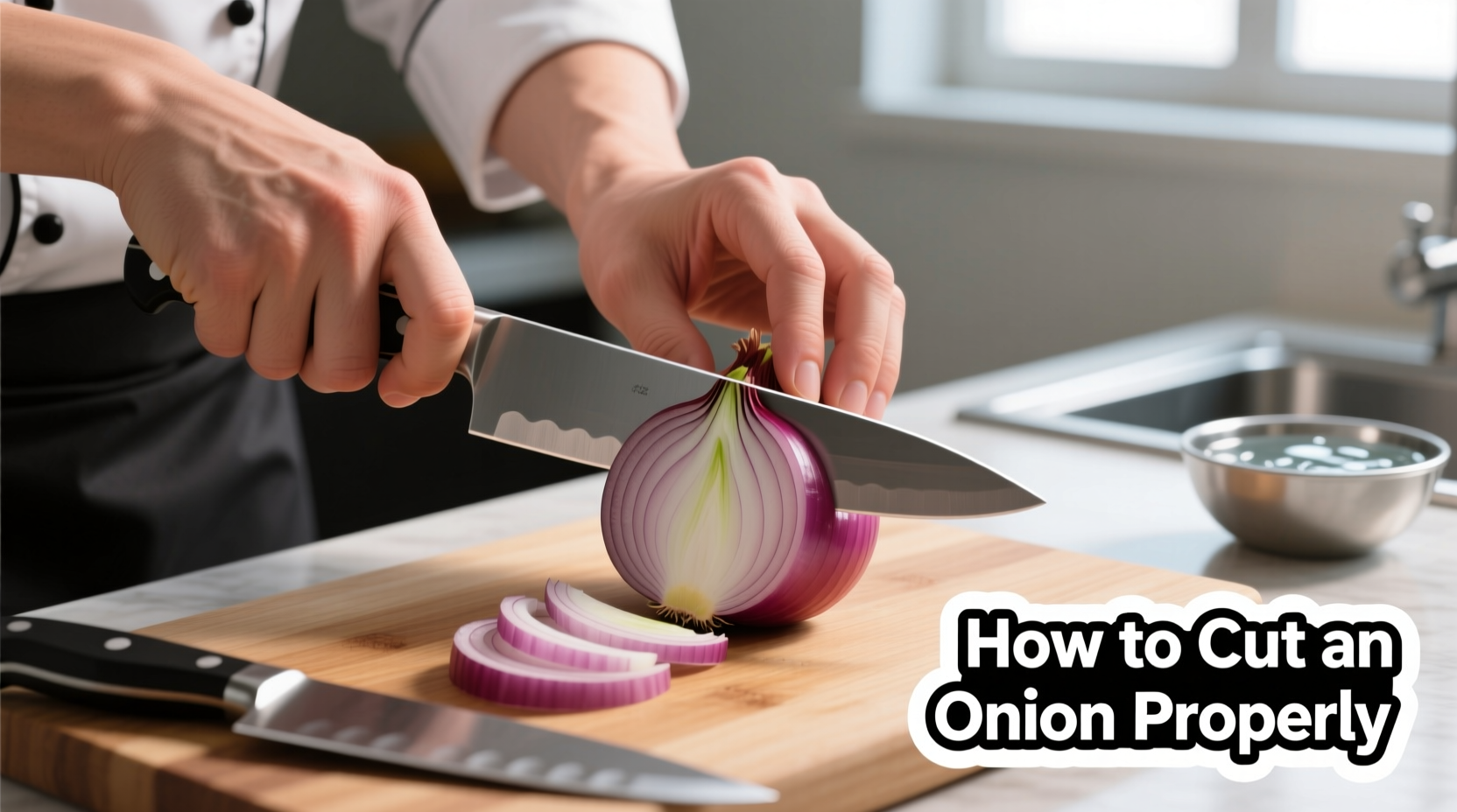how do you properly cut an onion