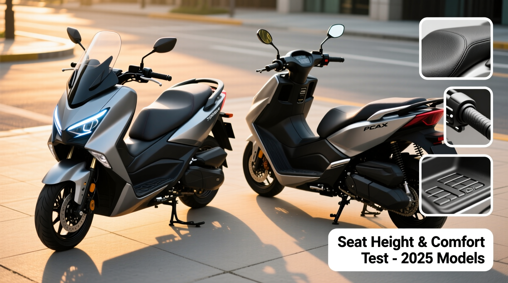 NMAX 2025 V3 vs PCX Seat Height, Comfort & Ergonomics Compared