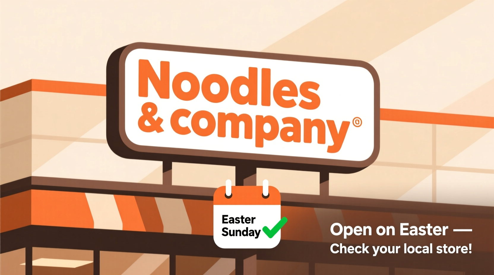 is noodles and company open on easter