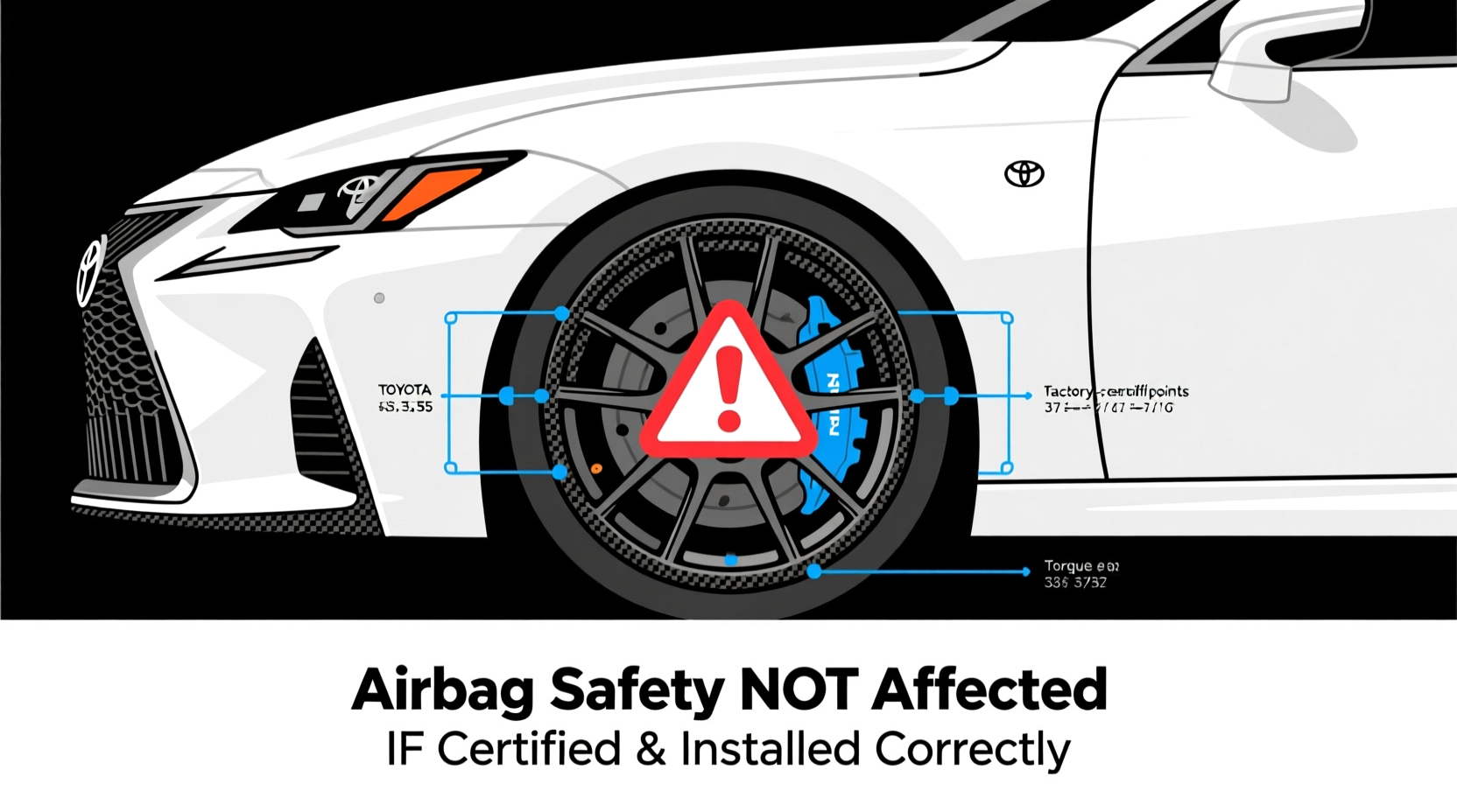 is350 carbon wheel airbag safety