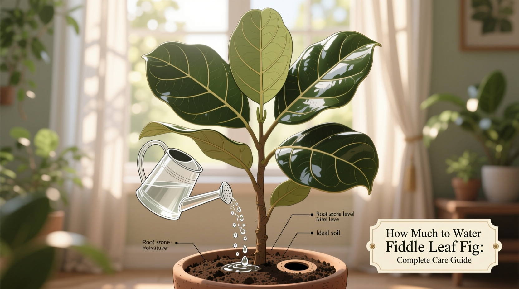 how much to water fiddle leaf fig