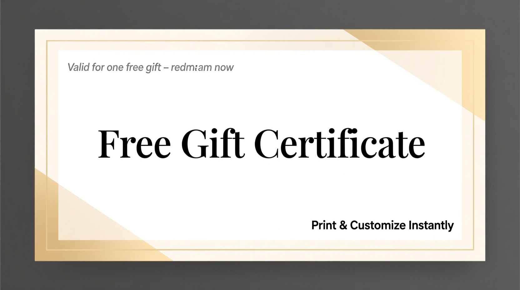 free gift certificate template easily customize print now
