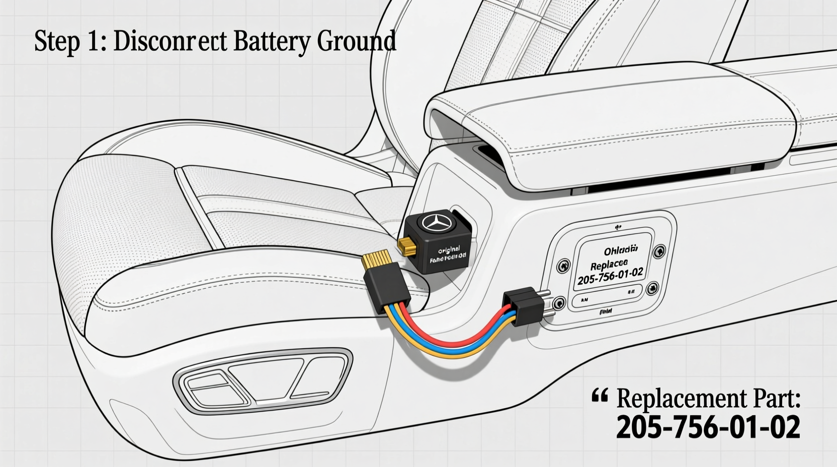 e350 heated button replacement