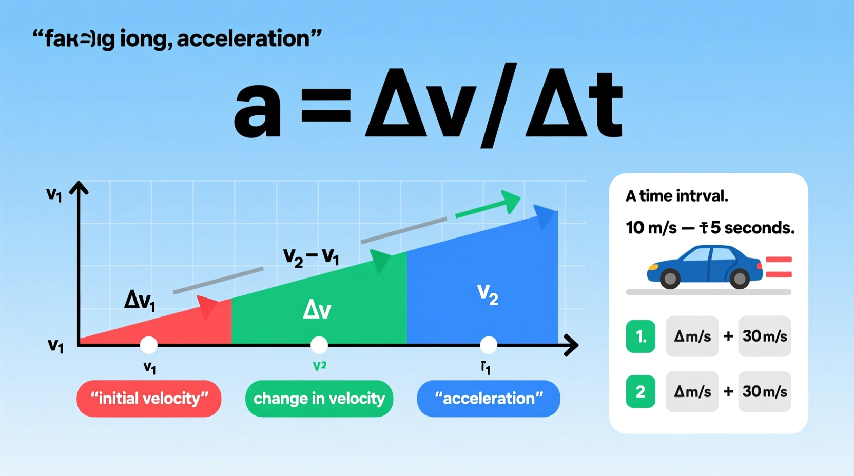 step by step guide to calculating acceleration from velocity changes for clear understanding