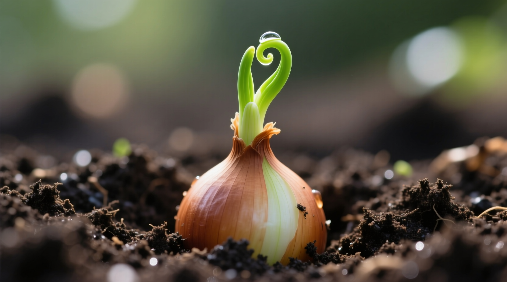 plant a sprouted onion