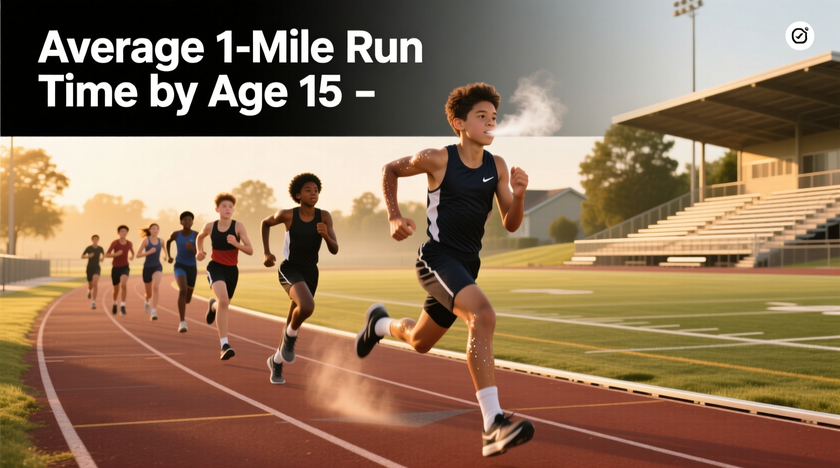 average mile time for 15 year olds