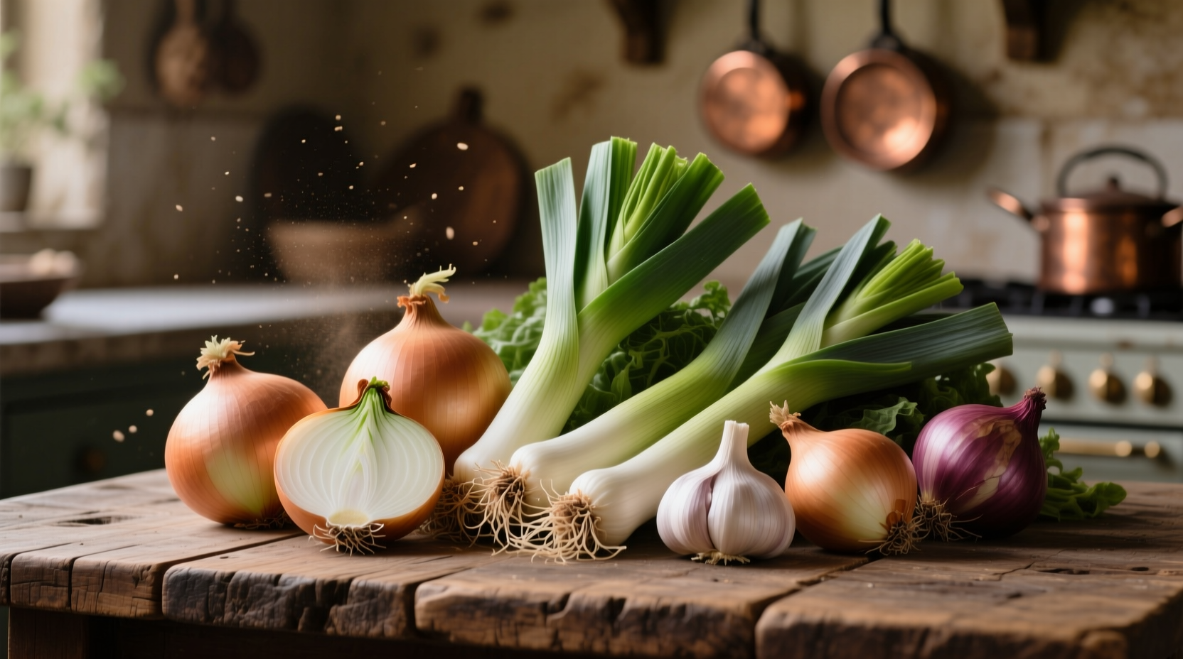 onion family vegetables