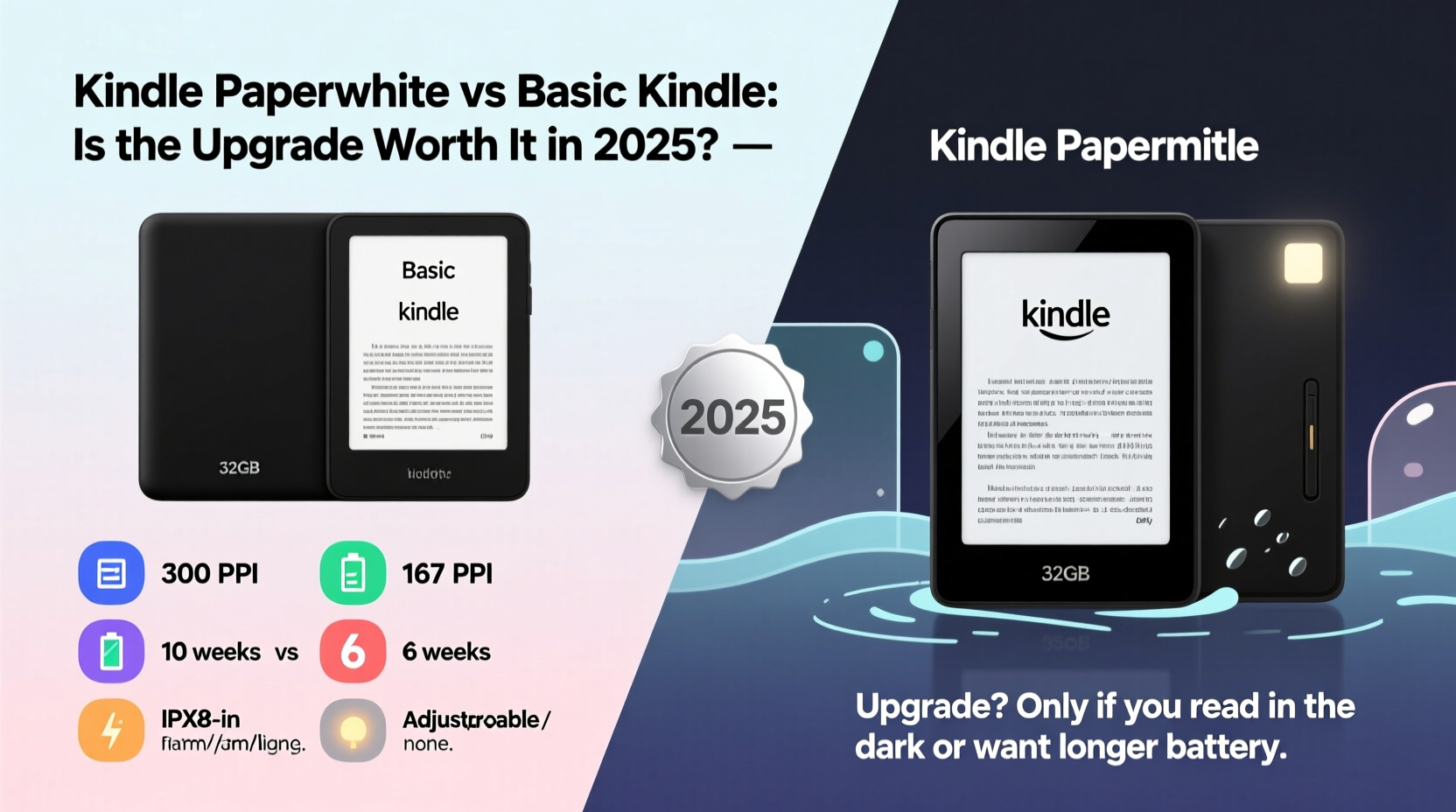 kindle paperwhite vs basic kindle is the upgrade really worth it in 2025