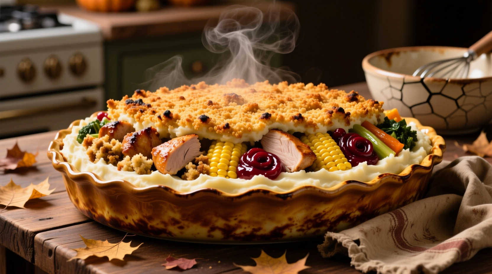 how to serve an entire thanksgiving meal as a casserole