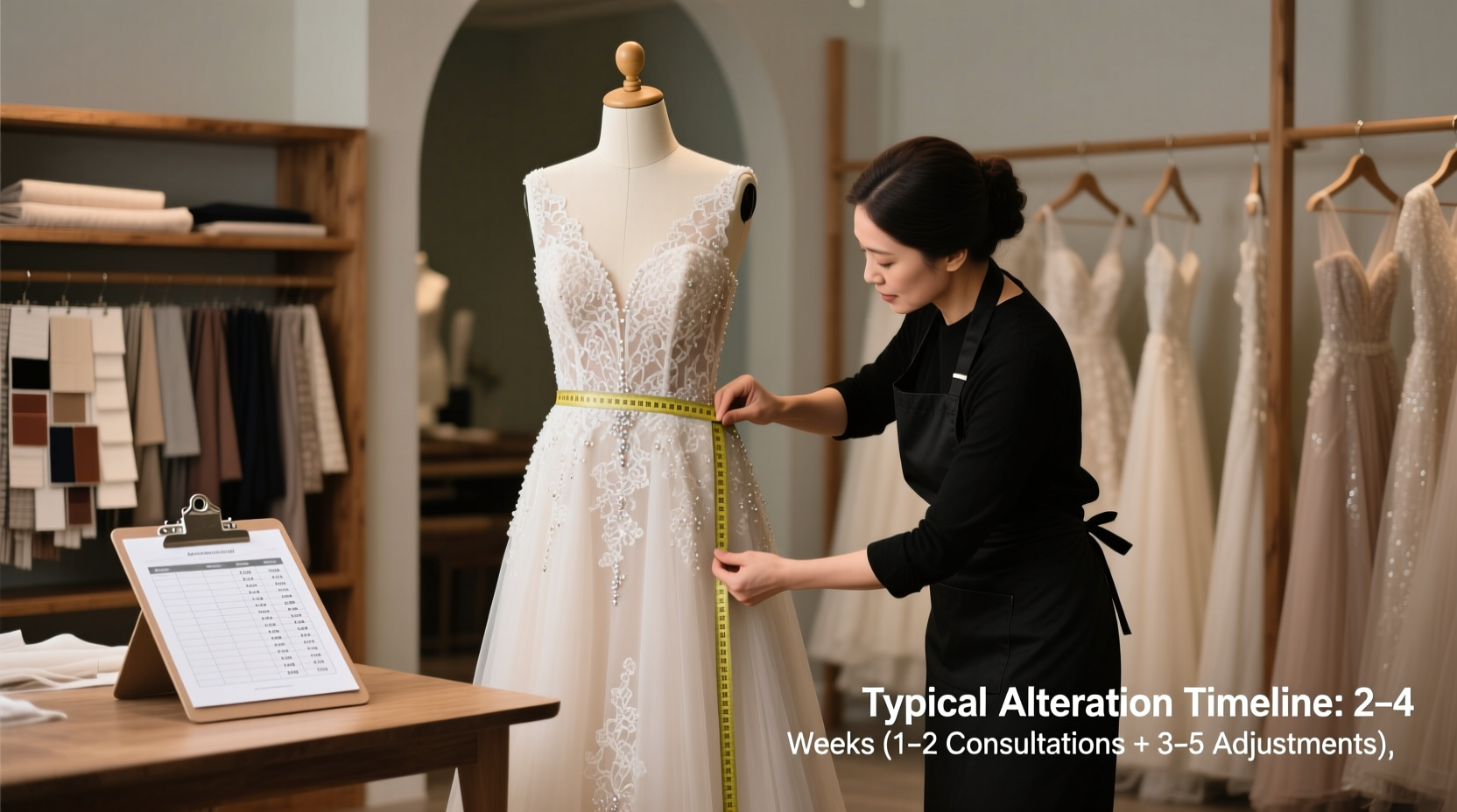 how long do wedding dress alterations take