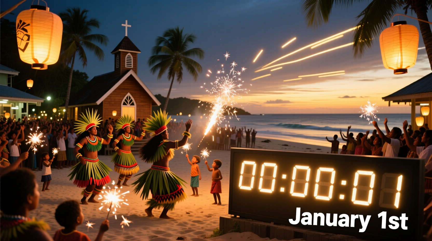 what country to celebrate new year first