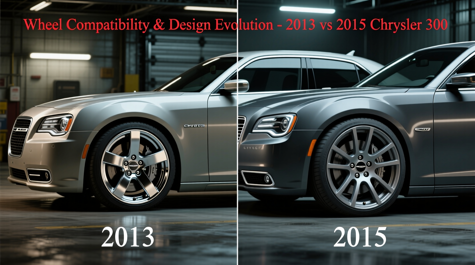 2013 vs 2015 chrysler 300 wheel