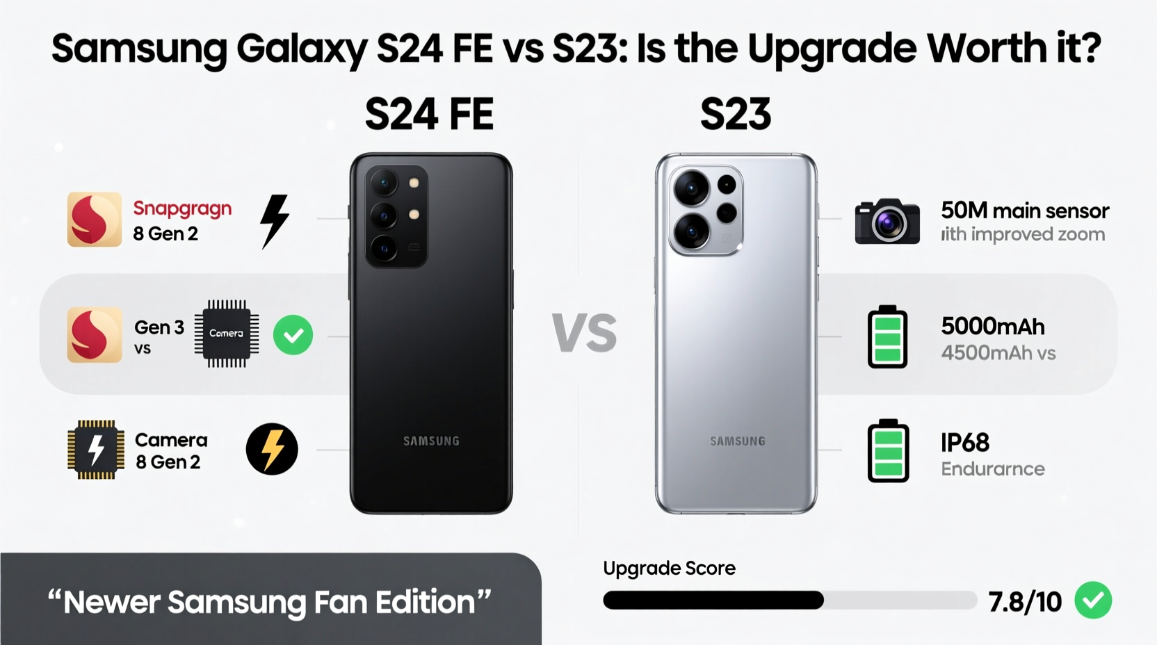 s24 fe vs s23 is the newer samsung fan edition actually worth the upgrade