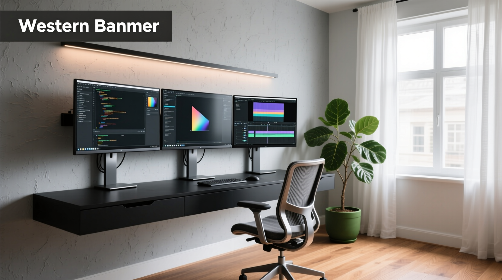 triple monitor wall mount guide fit, safety alignment