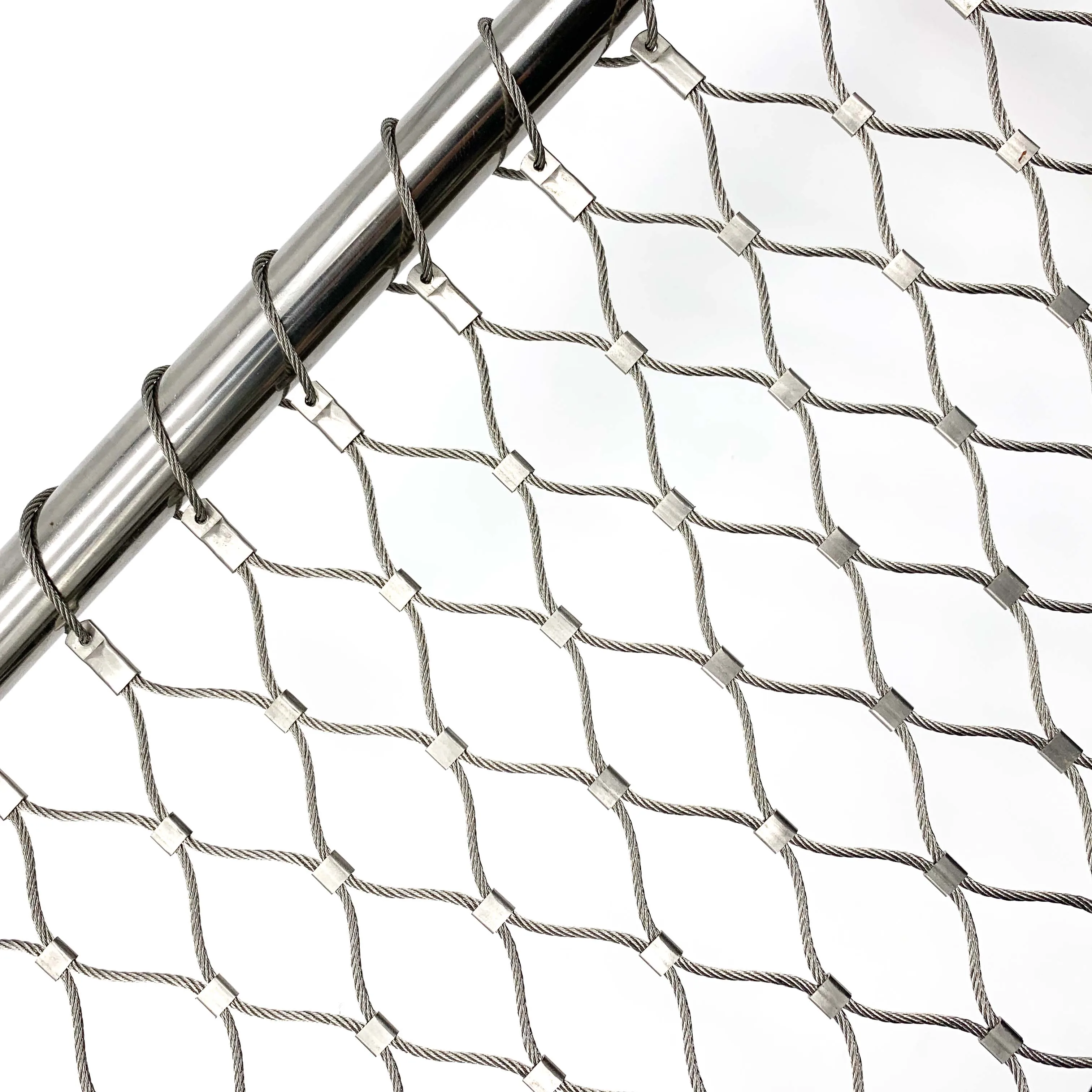 Flexible Stainless Steel 304 316 Wire Rope Mesh Net For Garden Fence