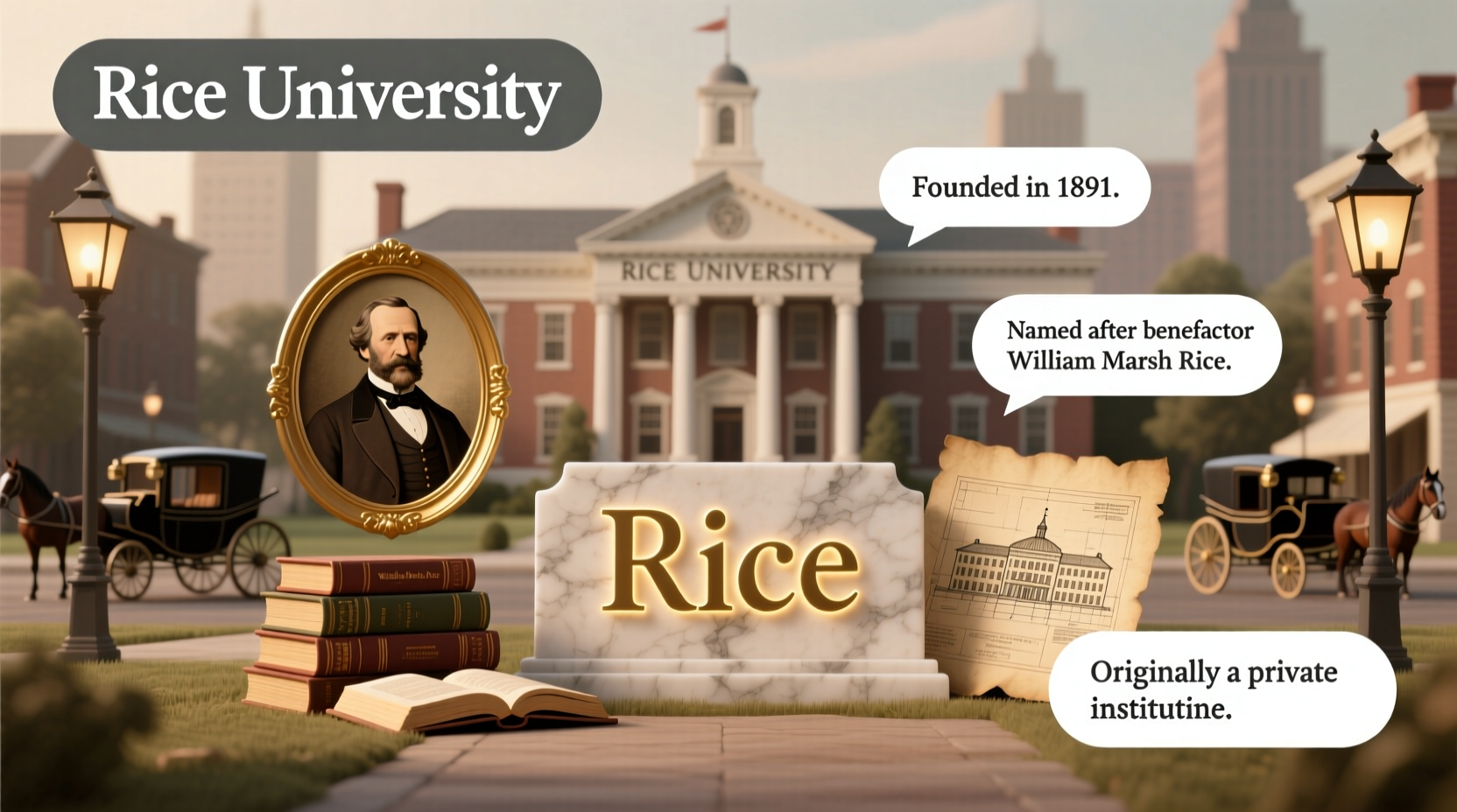 why is rice university called rice the origin explained