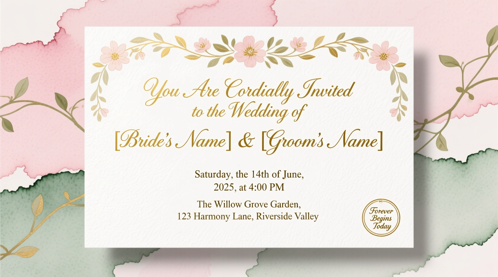 what should a wedding invitation say