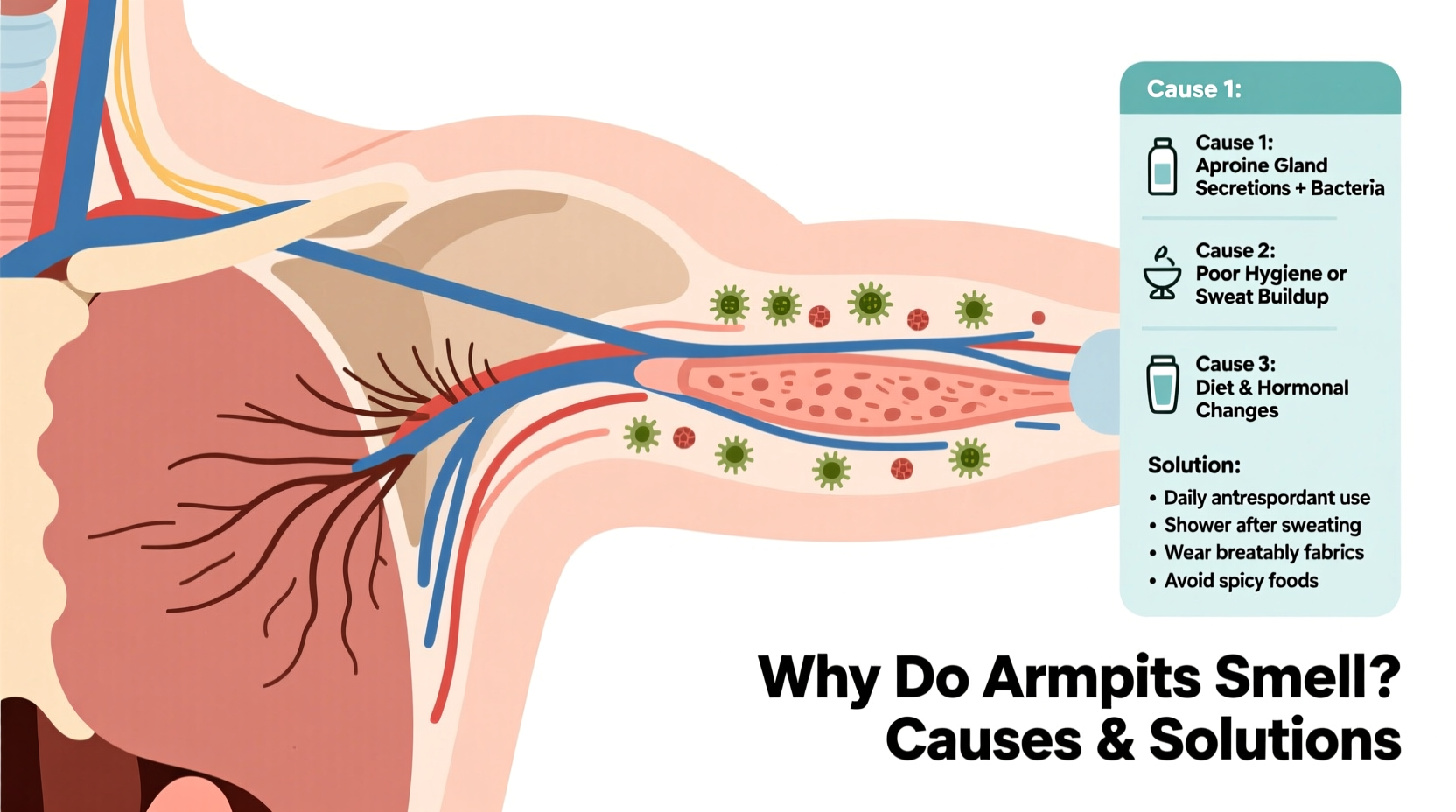 why do my armpits smell so bad causes how to stop it 2