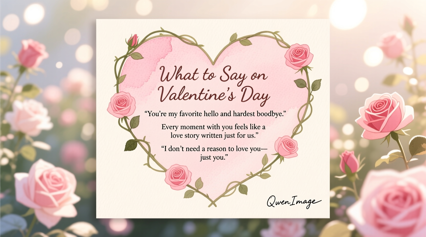 what should i say in valentines day