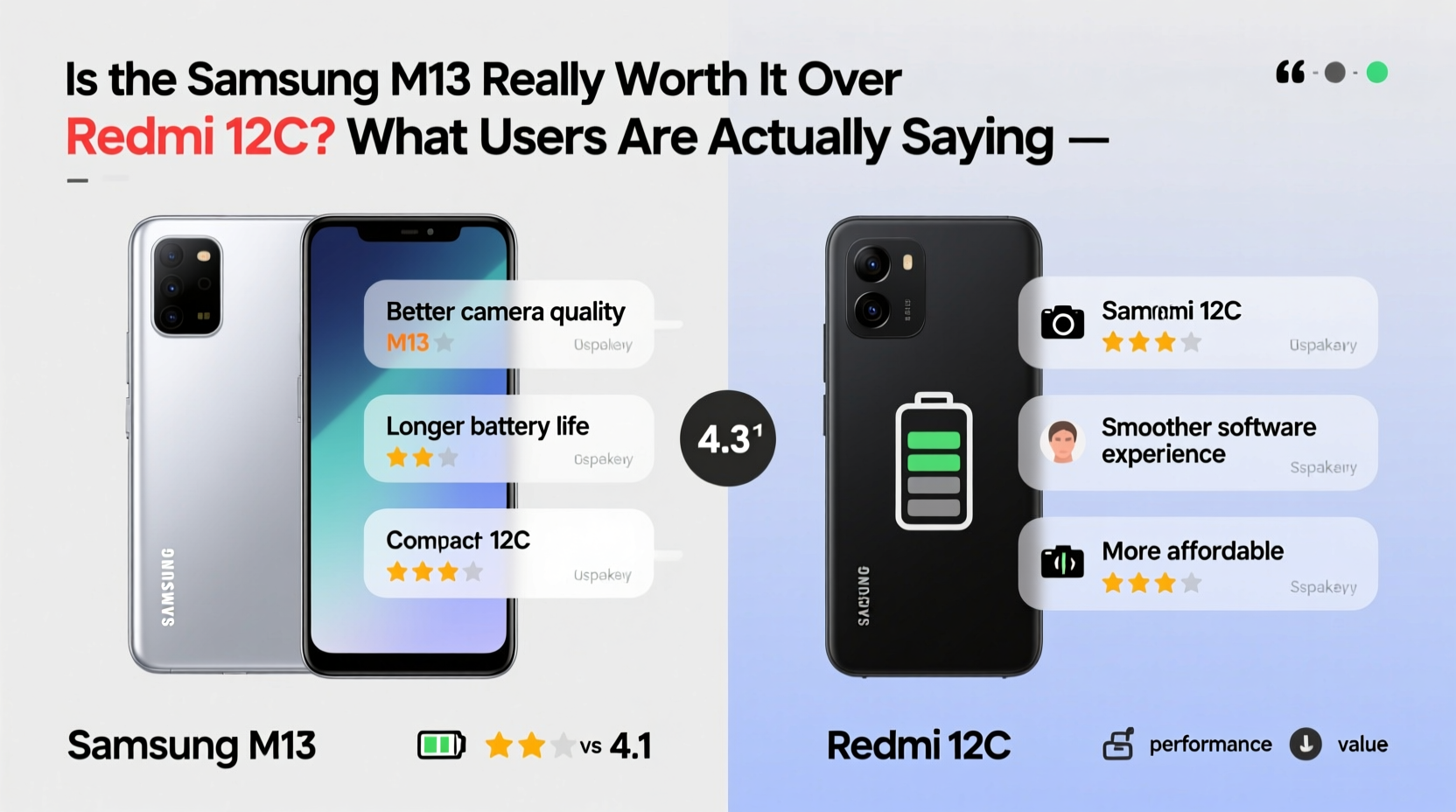 is the samsung m13 really worth it over the redmi 12c what users are actually saying