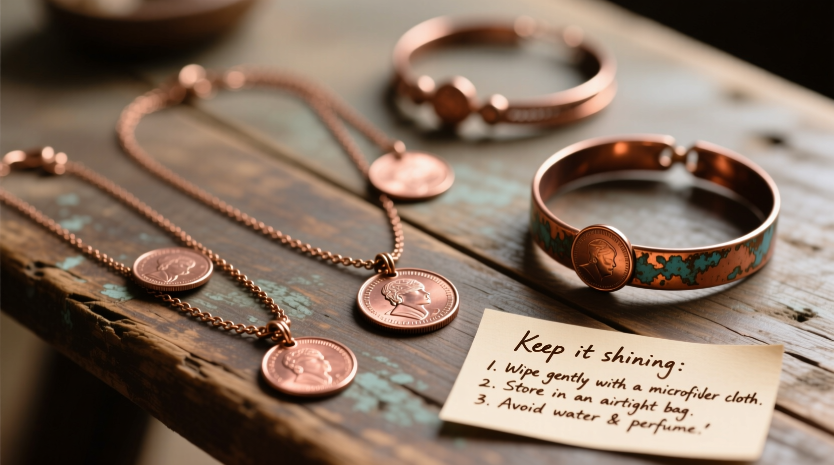 essential tips for caring for copper coin jewelry to keep it shining