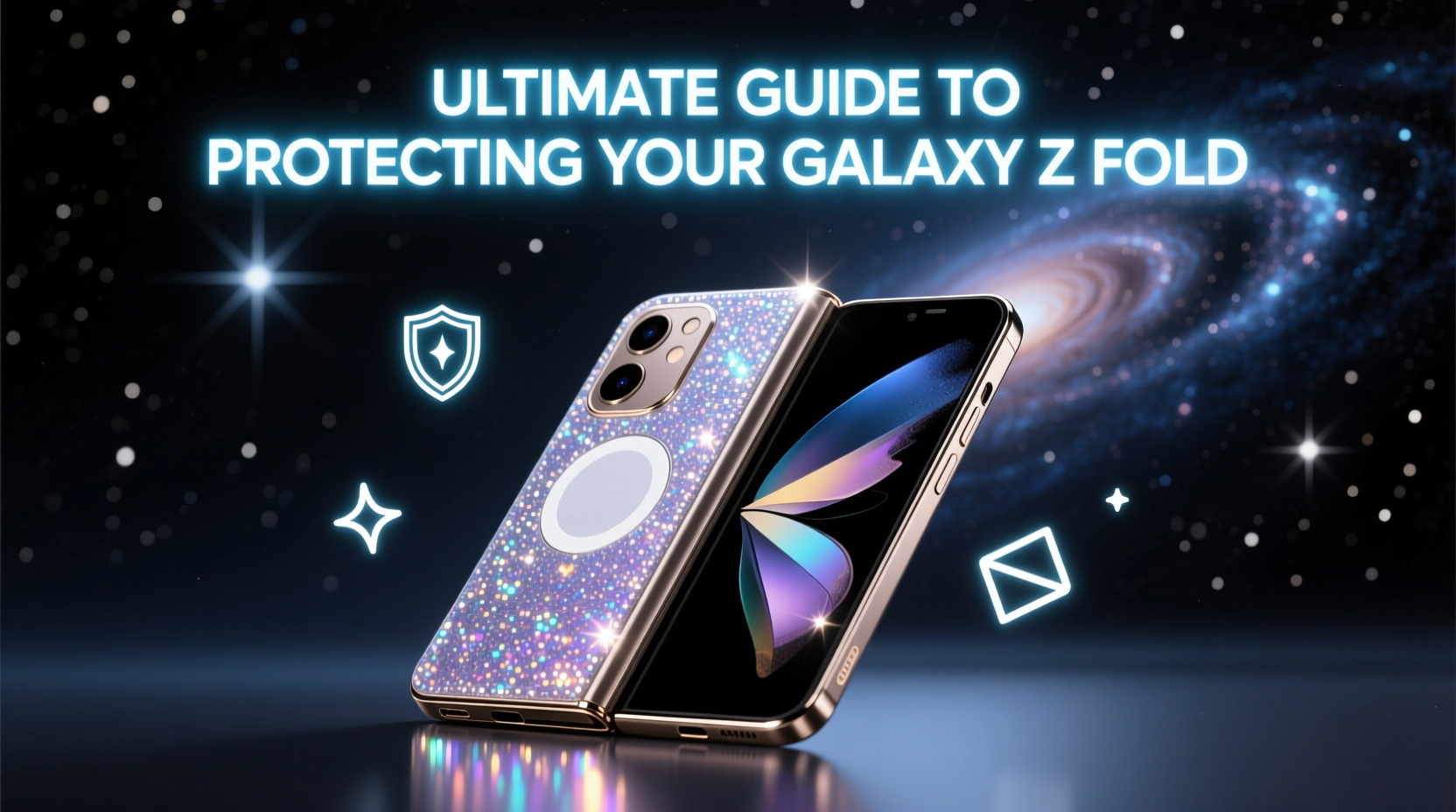 ultimate guide to protecting your galaxy z fold using a stylish glitter magsafe case