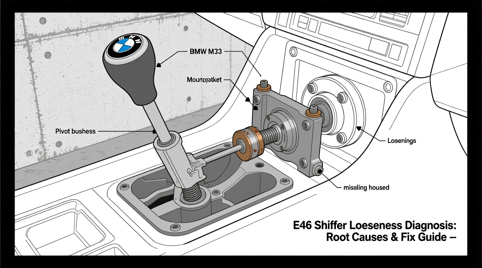 e46 shifter looseness diagnosis