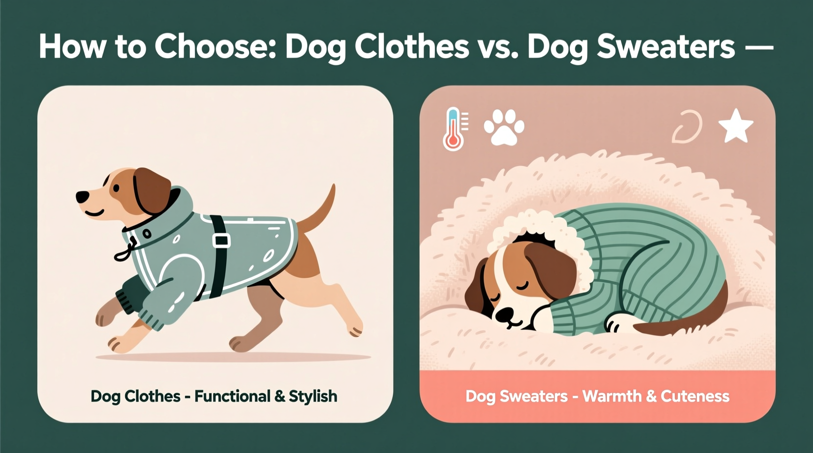 how to decide between dog clothes and dog sweaters for your pets comfort and style