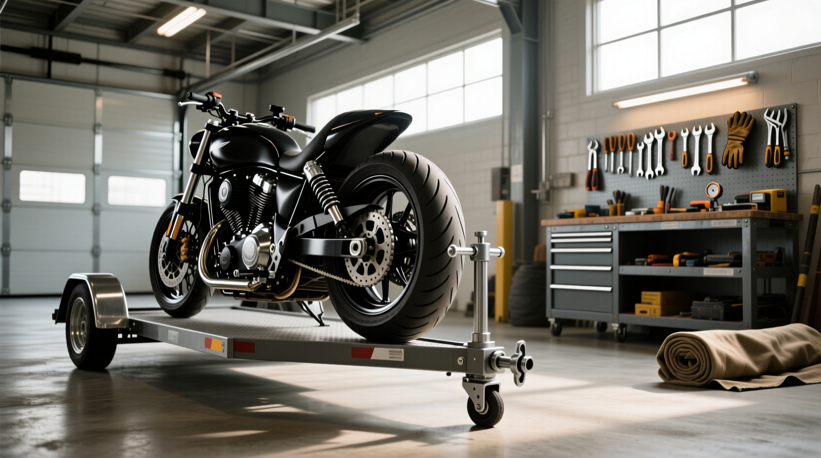 How to Choose a Removable Motorcycle Wheel Chock for Trailer Use