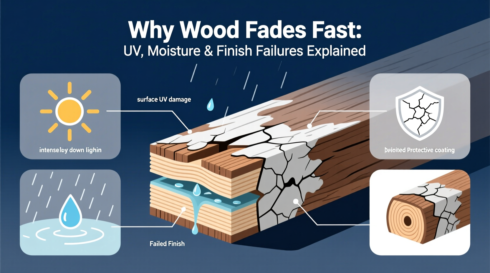why wooden fades fast