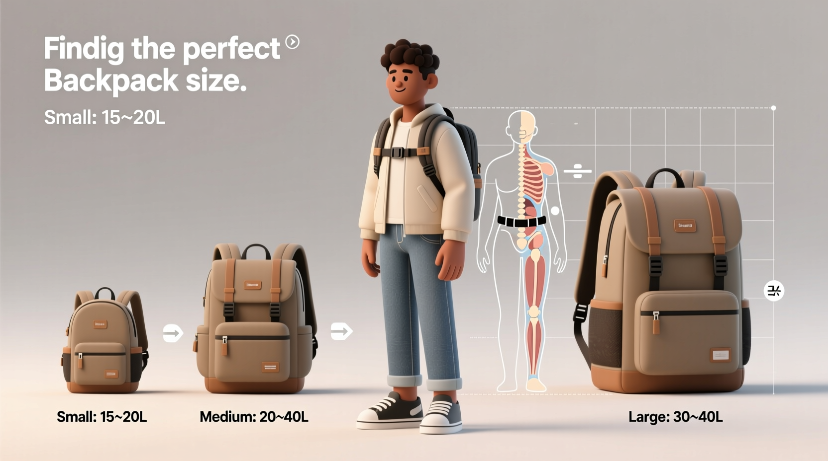 finding the perfect backpack size for casual use a practical guide to comfort and function