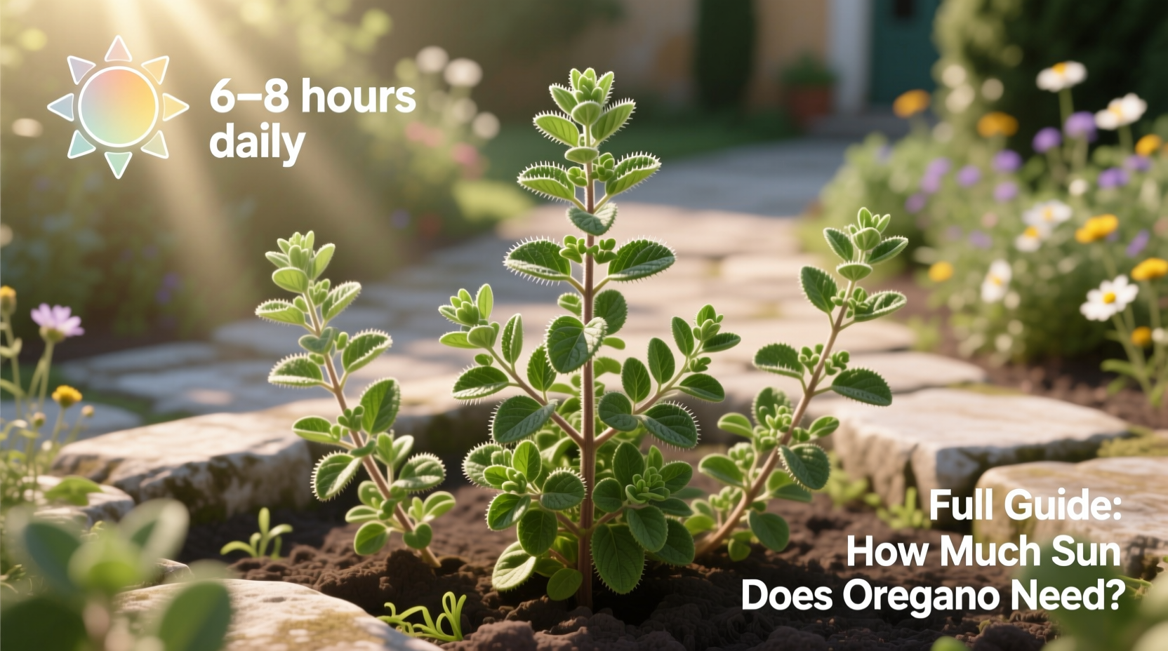 how much sun does oregano need