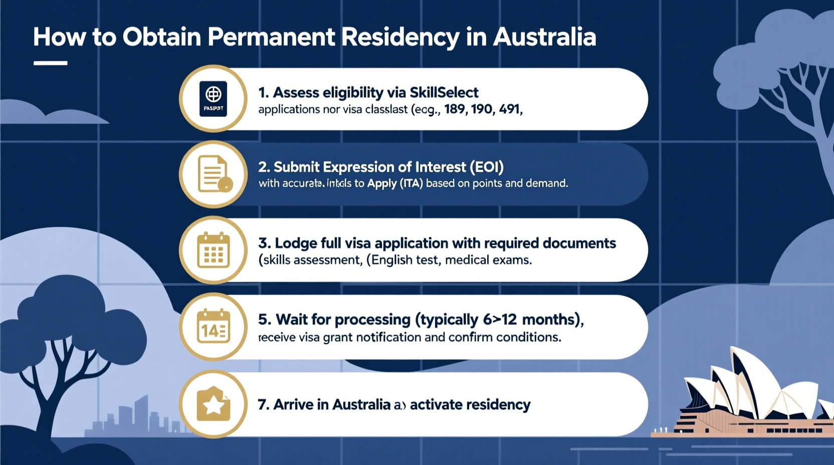 a step by step guide to successfully obtaining permanent residency in australia