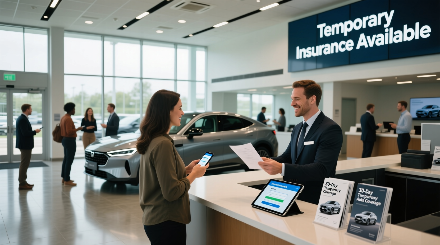 do car dealerships offer temporary insurance