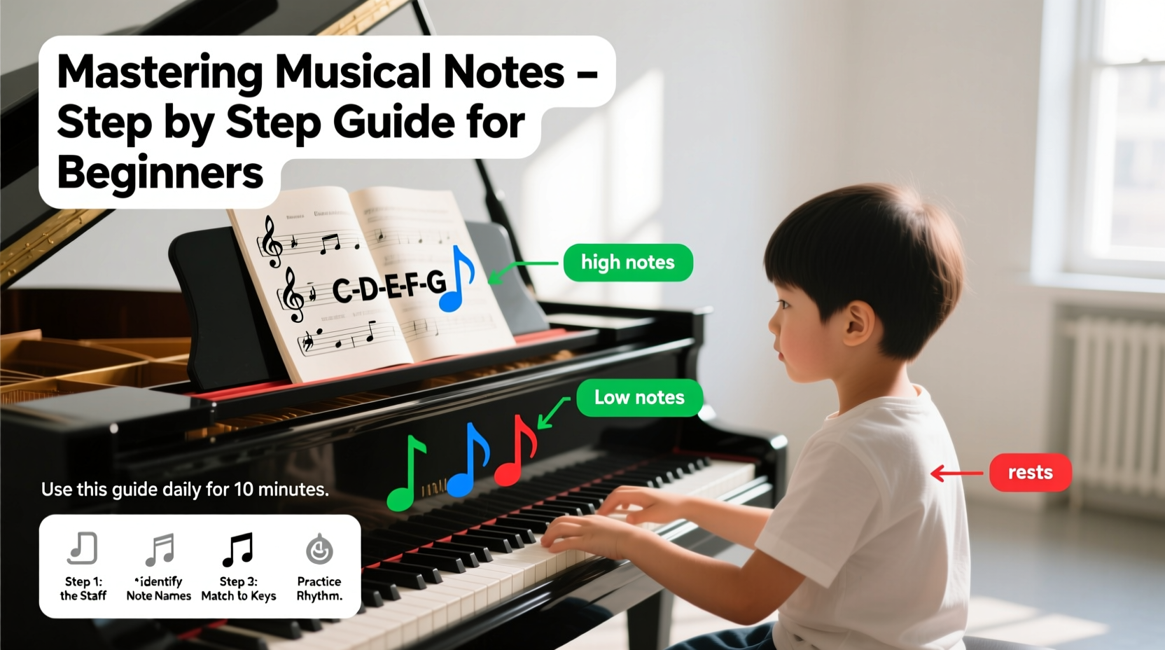 mastering how to read musical notes a step by step guide for beginners