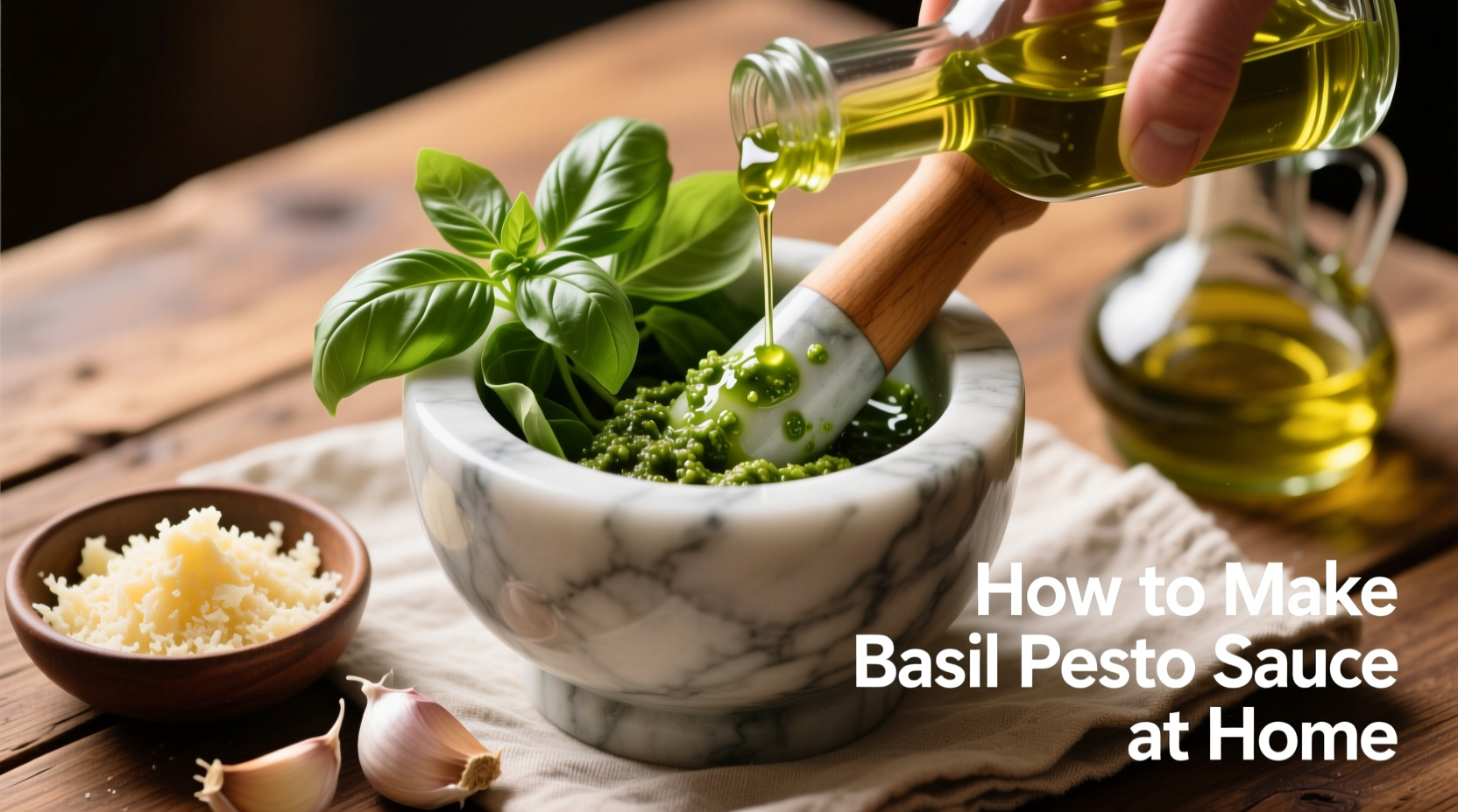 how do you make basil pesto sauce