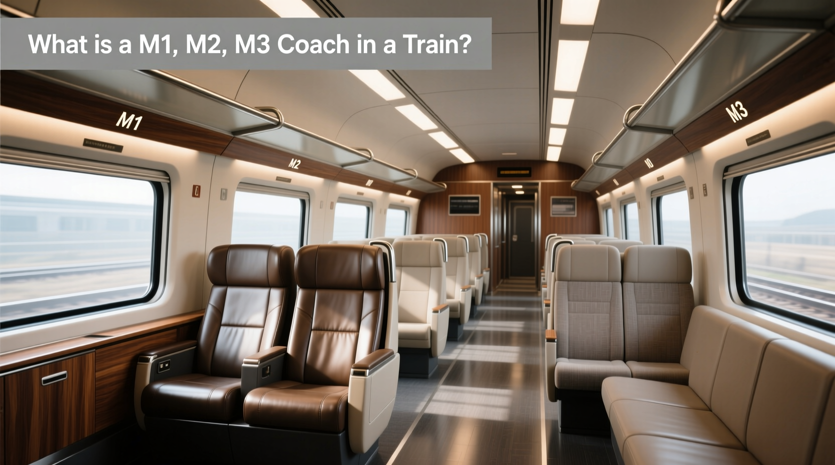 How to Choose M2 Seat: What Is a M1, M2, M3 Coach in a Train?
