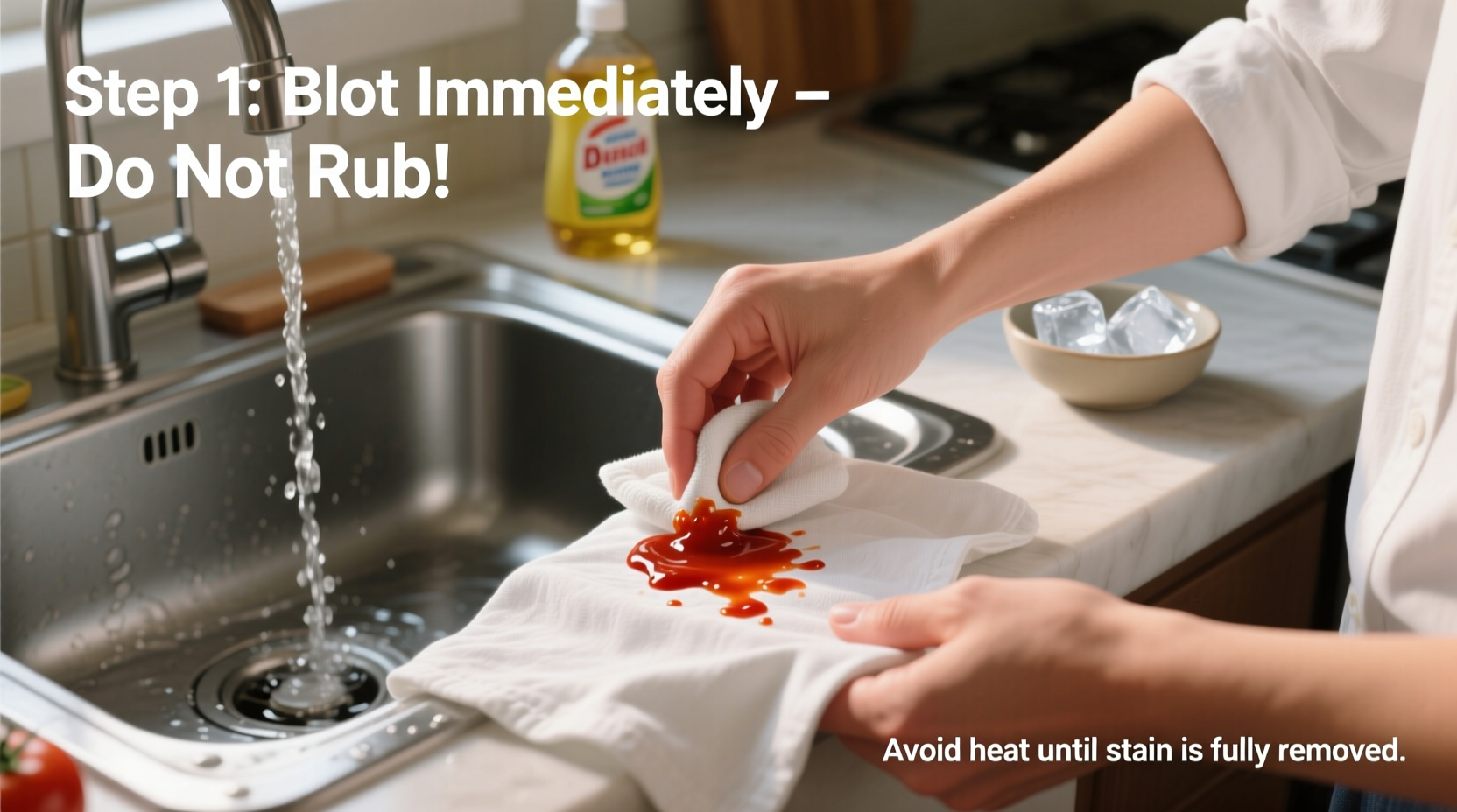 how do you get tomato sauce out of clothes