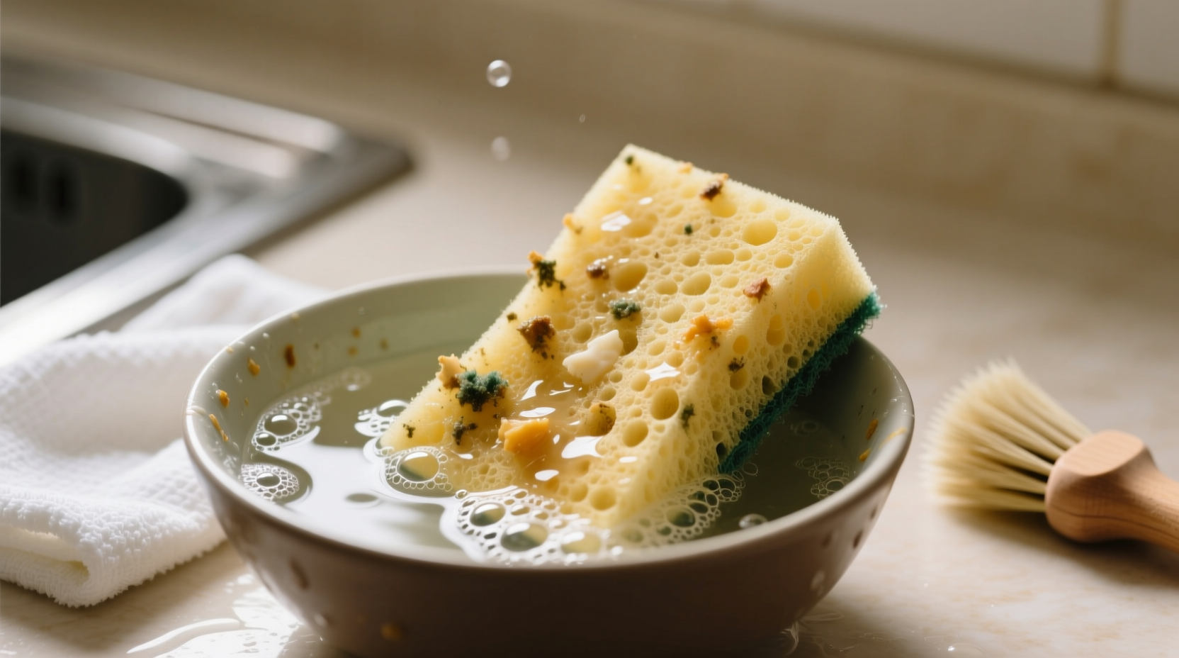 how to clean a sponge