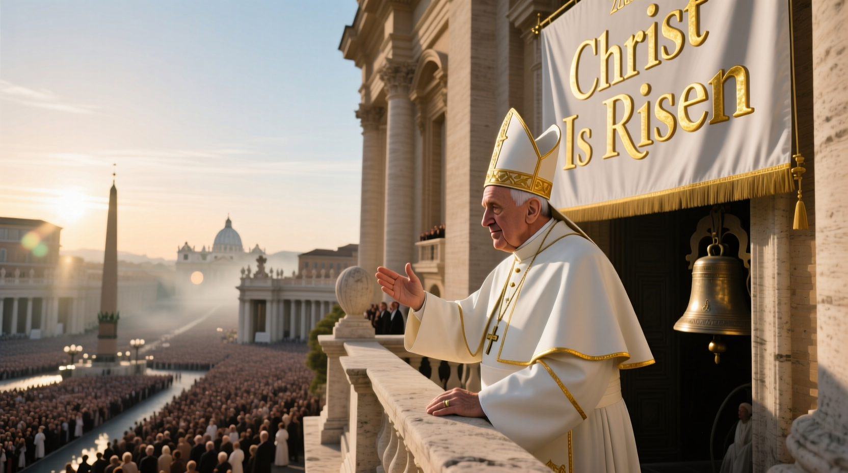 what did the pope say on easter