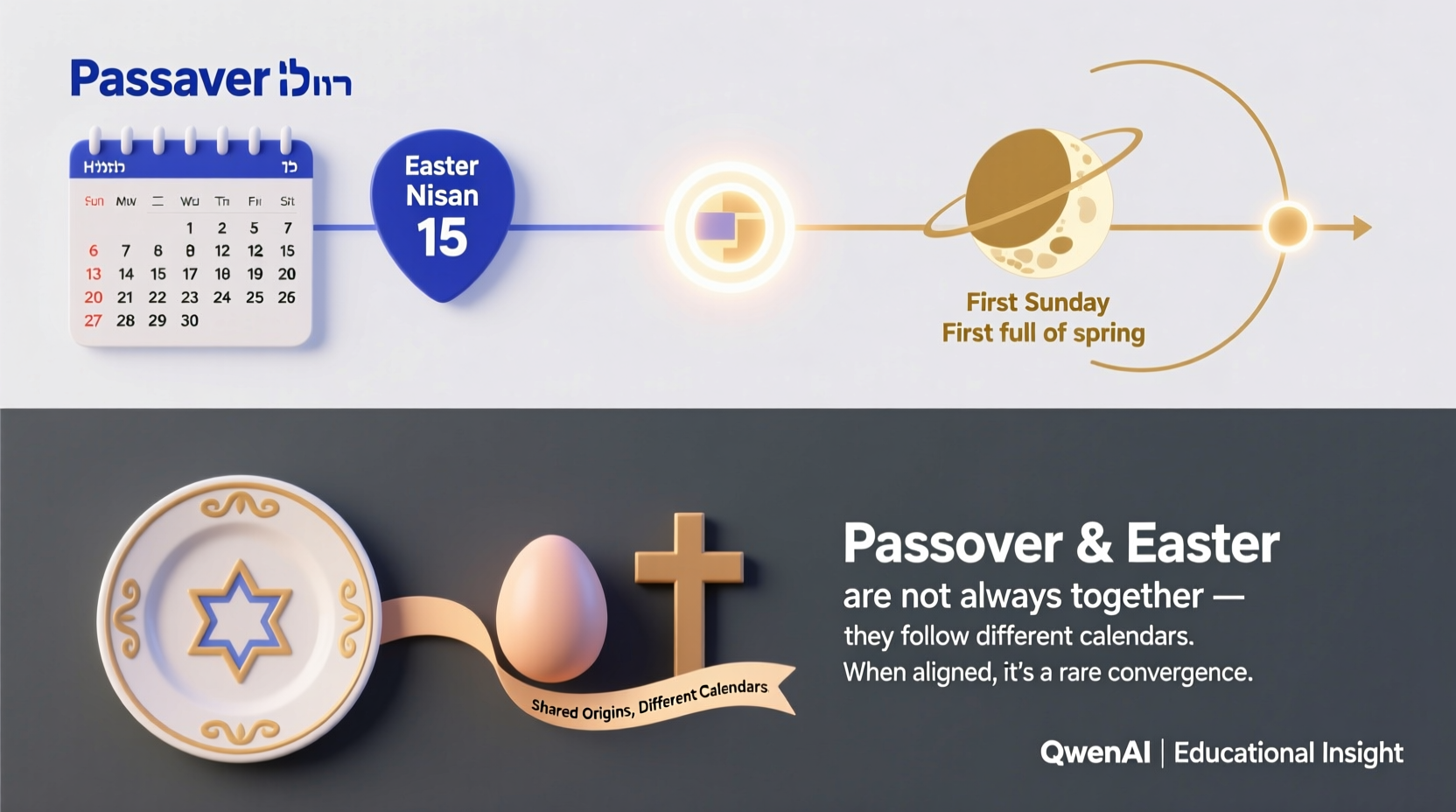 are passover and easter always together