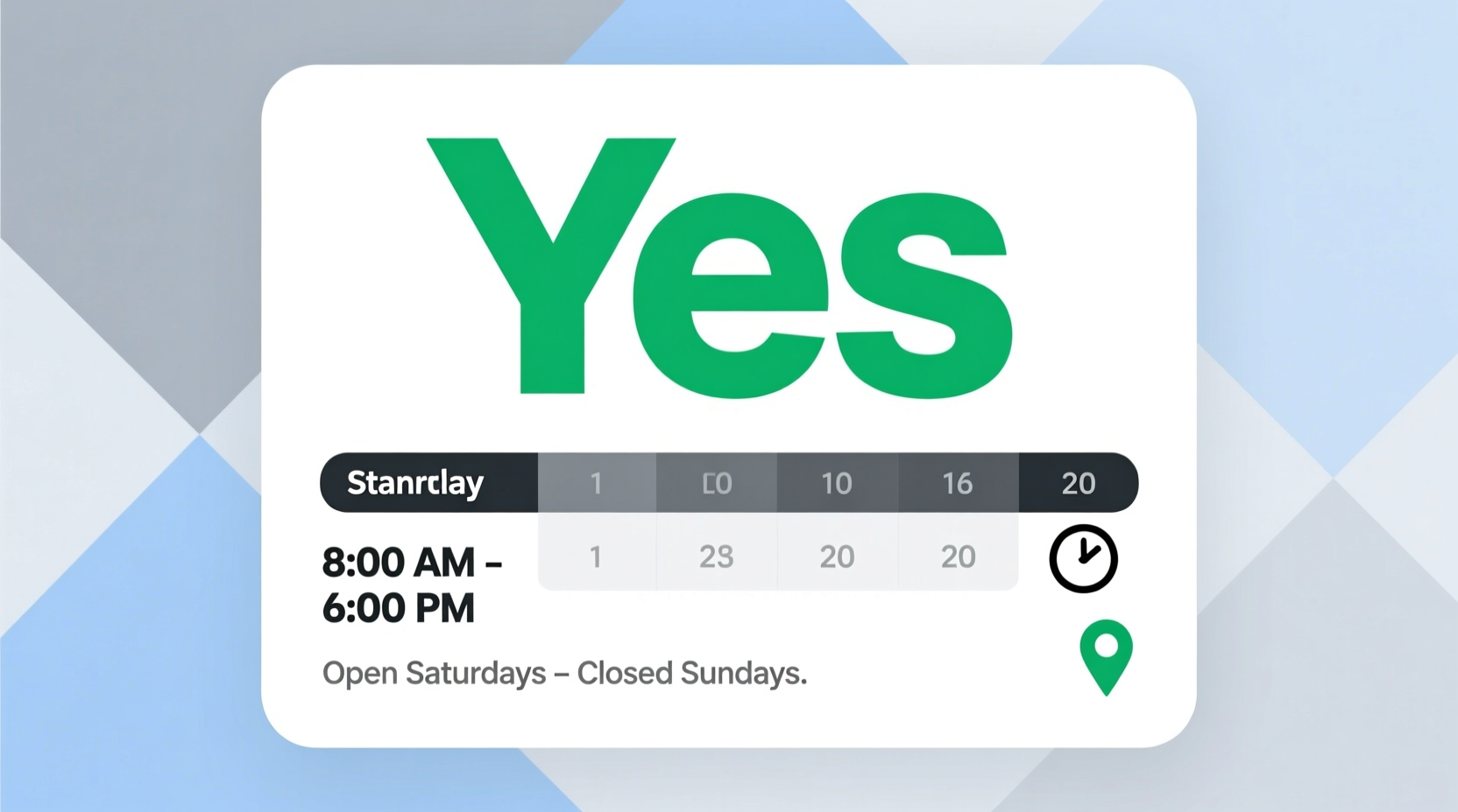 is safelite open on saturday