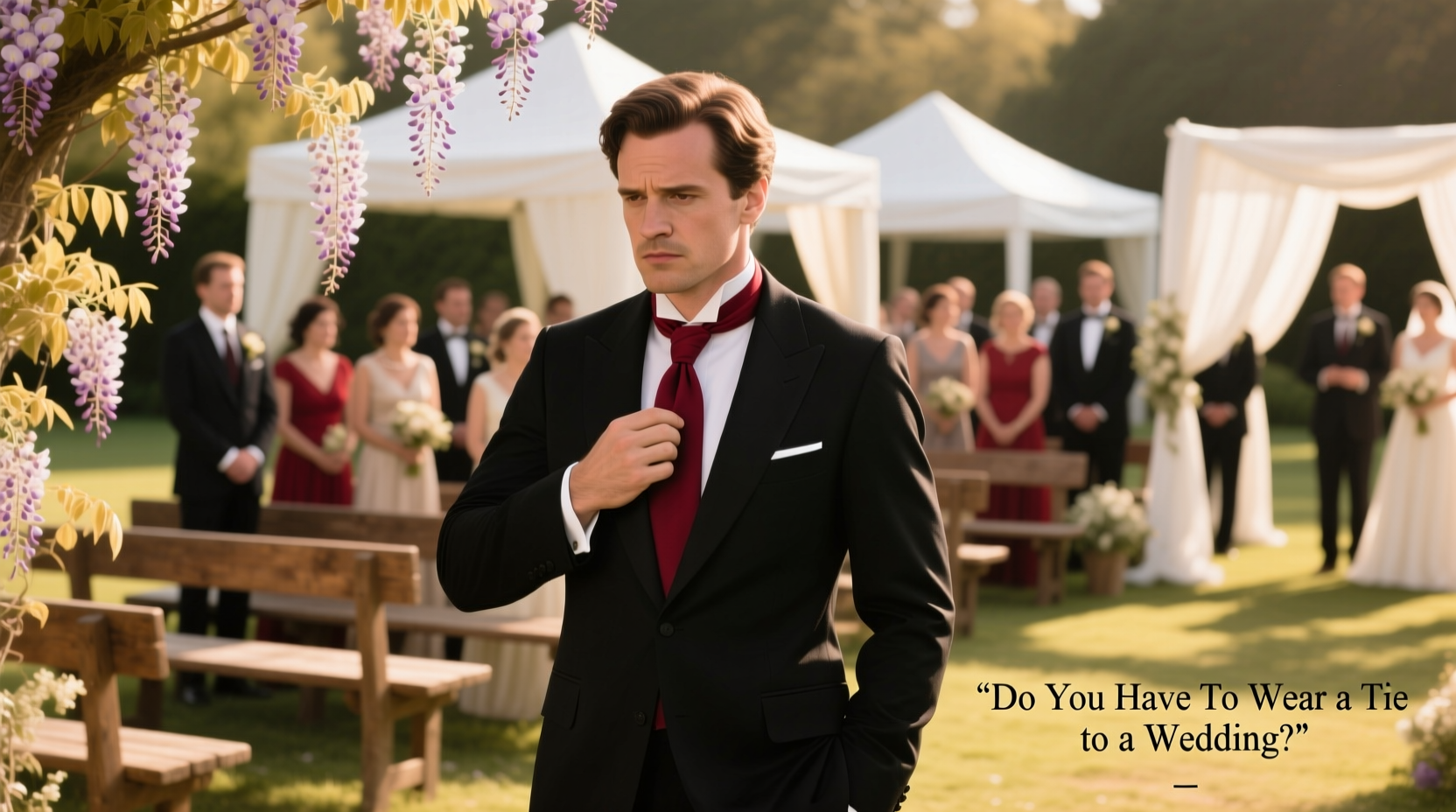 do you have to wear a tie to a wedding