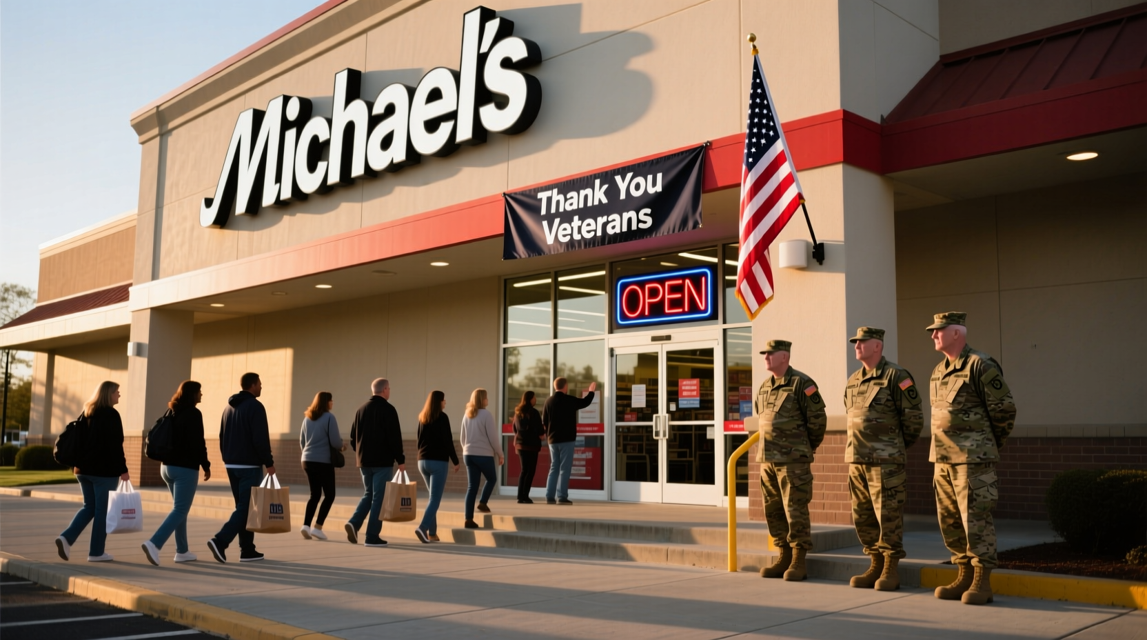is michaels open on veterans day