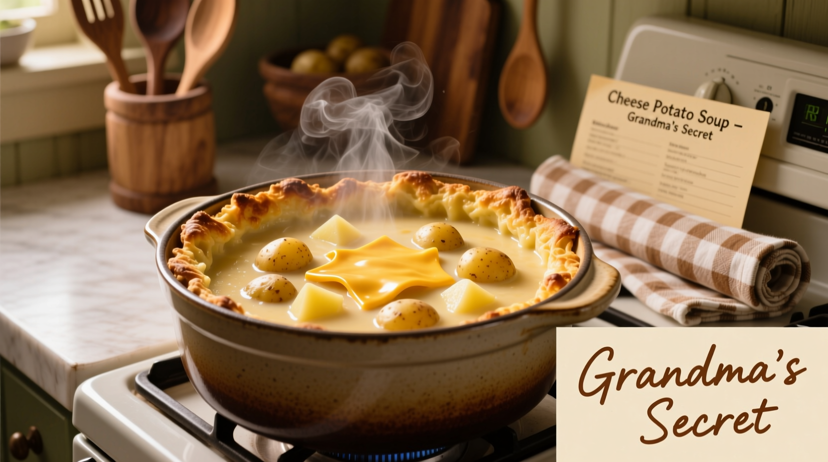 Perfect Cheese Potato Crock Pot Soup Recipe | 5-Ingredient