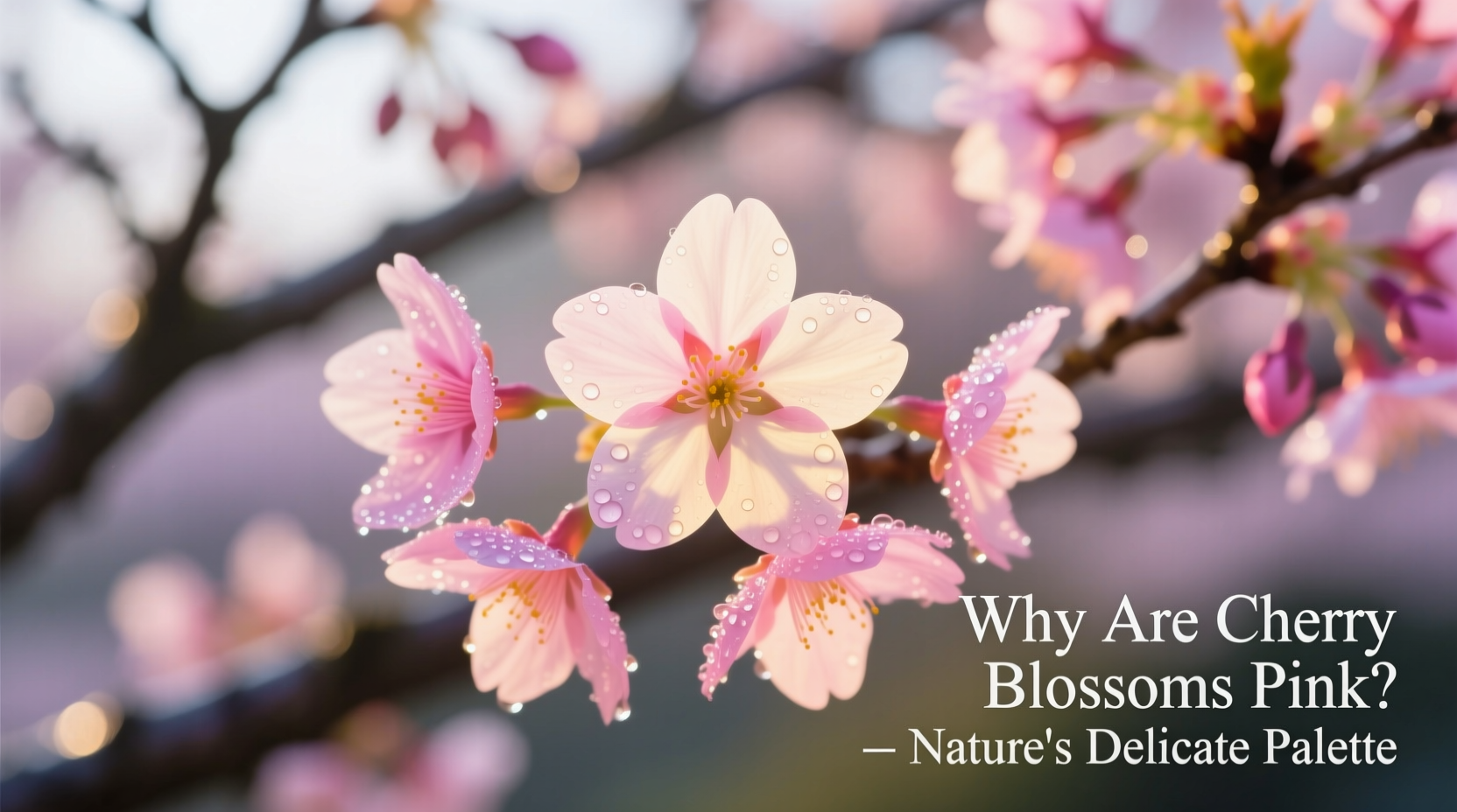 why are cherry blossoms pink exploring color variations